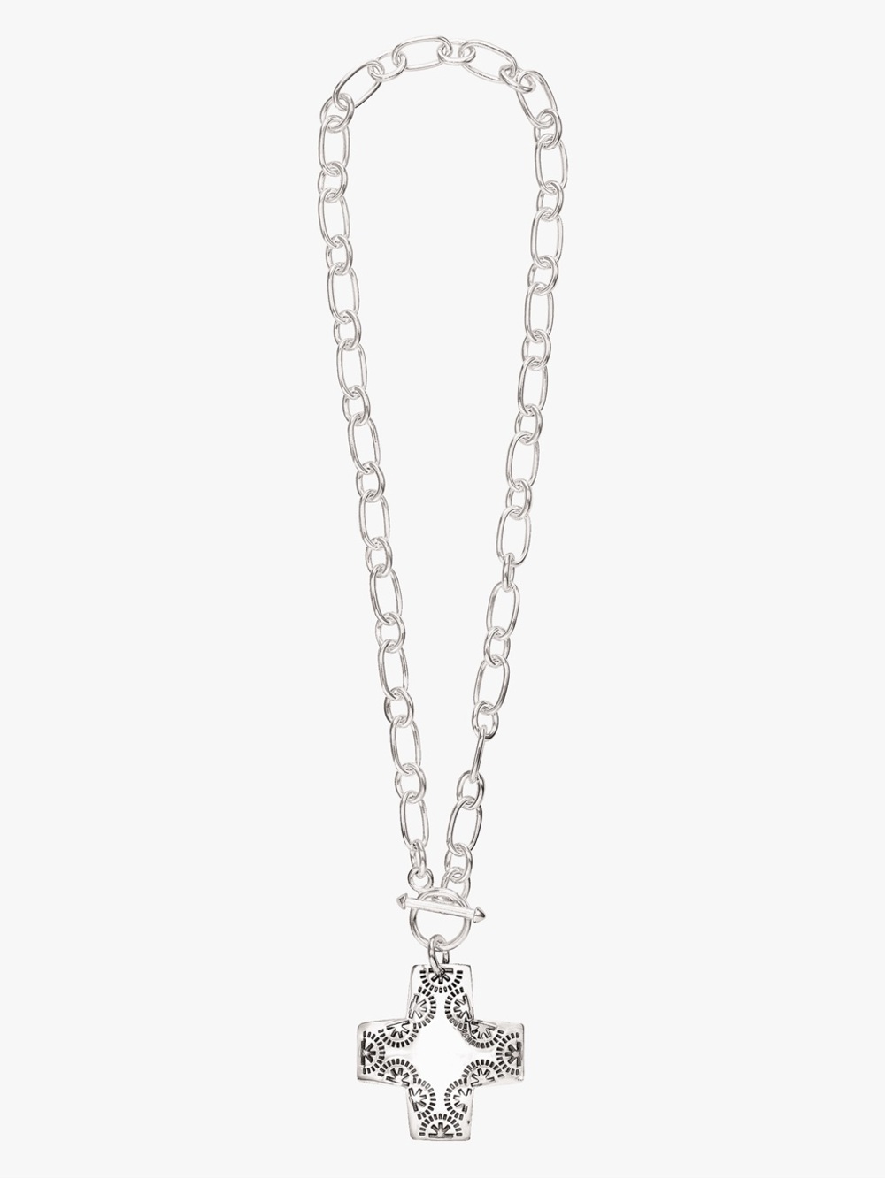 Silpada Silver Cross Pendant Necklace